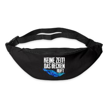 Keine Zeit das Becken ruft Schwimmen Schwimmer - Gürteltasche - Schwarz - Vorne