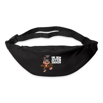 Gib dem Affen Zucker Spruch - Gürteltasche - Schwarz - Vorne