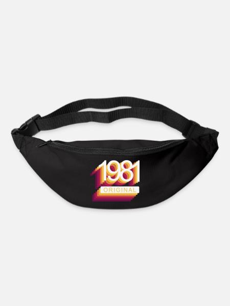 Né en 1981 - Sac banane - noir
