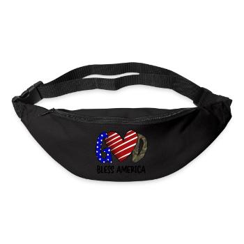 God Bless America - Bum bag - black - Front