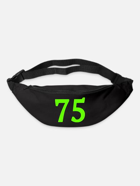 Anzahl 75 - Gürteltasche - Schwarz