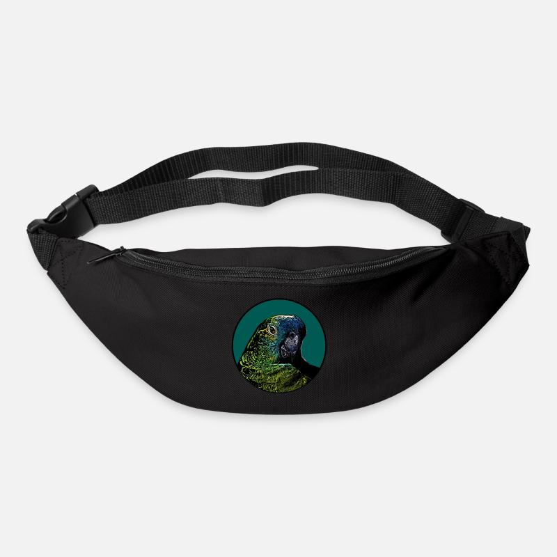 Parrot portrait - Bum bag - black