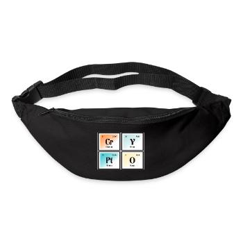 Crypto - Periodic Table of Elements - Bum bag - black - Front