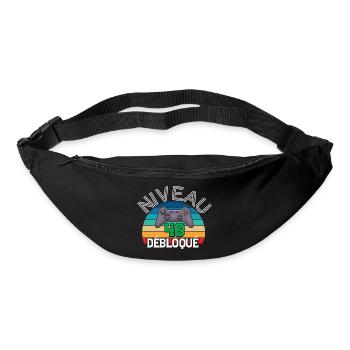 Level 40 freigeschaltet - Gürteltasche - Schwarz - Vorne
