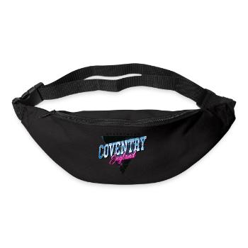 Coventry England UK Stadt Skyline Vintage Retro - Gürteltasche - Schwarz - Vorne