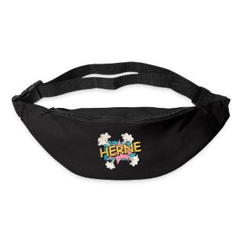 Herne Germany City Font Pop Art Comic - Bum bag - black - Front