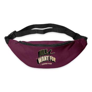 Anti Chaton Dinosaures Big Cat Joke Couples Barbe - Sac banane - bordeaux  - Devant