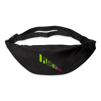 planet over profit quote - Bum bag - black - Front