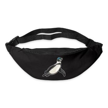 Pinguin Schwimmen Schwimmbrille Sommer - Gürteltasche - Schwarz - Vorne