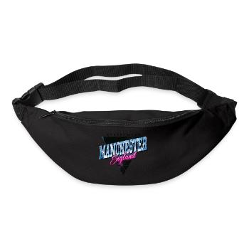 Manchester England UK City Skyline Vintage Retro - Bum bag - black - Front