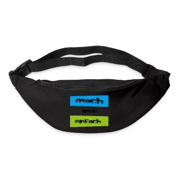 mach doch einfach - Gürteltasche - Schwarz - Vorne
