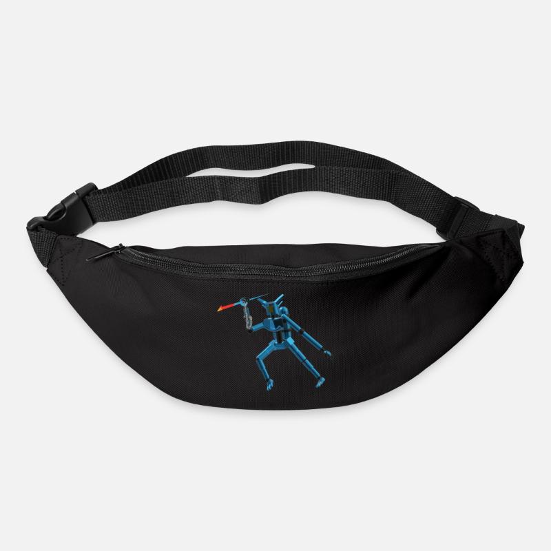 Peaceful robot - Bum bag - black