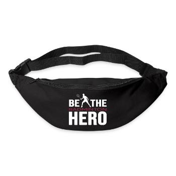 Badminton player Badminton Hero - Bum bag - black - Front