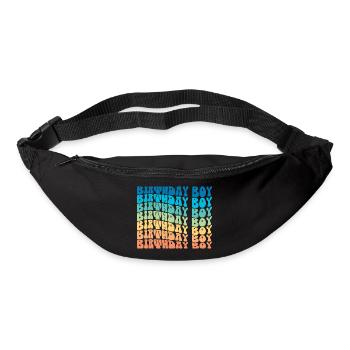 Birthday Boy - Groovy Retro Vintage Birthday - Sac banane - noir - Devant