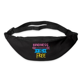 KINDNESS IS FREE - Bum bag - black - Front
