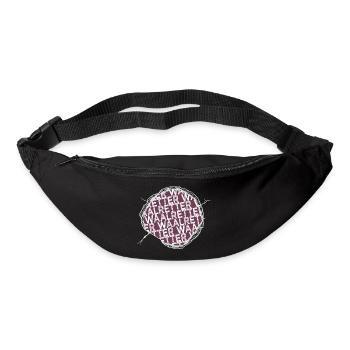 apnoe fußspuren geschenkidee geek tierrecht kuh - Gürteltasche - Schwarz - Vorne
