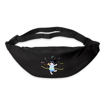 Laufrennen - Gürteltasche - Schwarz - Vorne