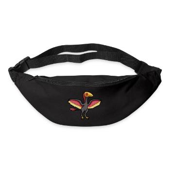 Cute Archaeopteryx, Dino, Dinosaur - Bum bag - black - Front