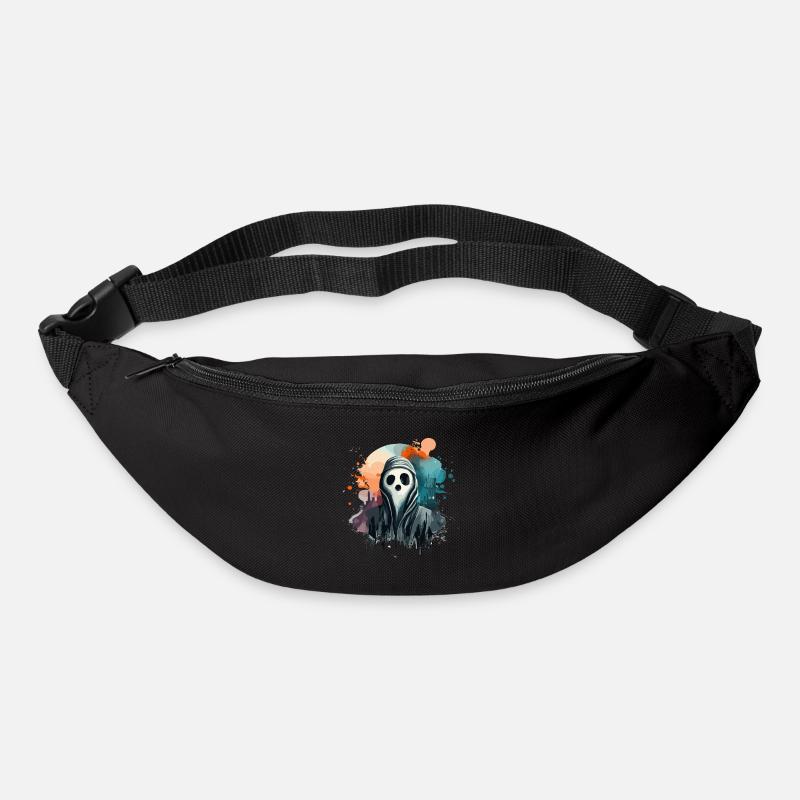 halloween ghost - Sac banane - noir