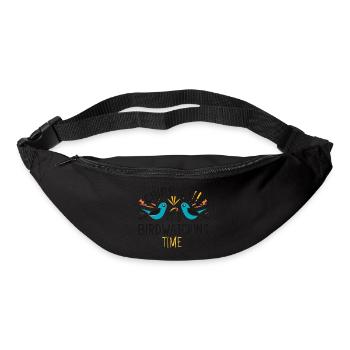 "Chirping, it's bird watching time" - Bum bag - black - Front