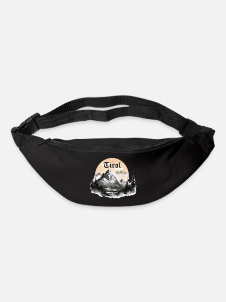 Tirol mit Berge, Geschenkidee Tirol Design - Gürteltasche - Schwarz