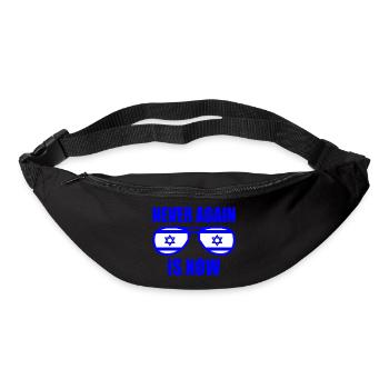 Never again is now - Gürteltasche - Schwarz - Vorne