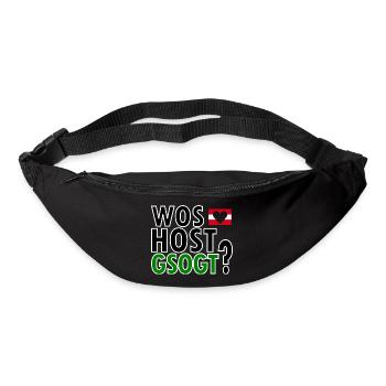 Lustiger Spruch Österreichischer Dialekt - Gürteltasche - Schwarz - Vorne