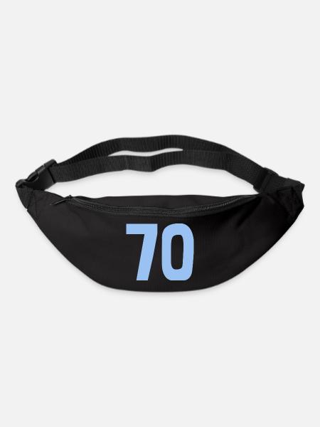 70. 70 ANS. 70e ANNIVERSAIRE. ANNIVERSAIRE 70 ANS. - Sac banane - noir