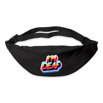 I'm Deaf 45 - Bum bag - black - Front