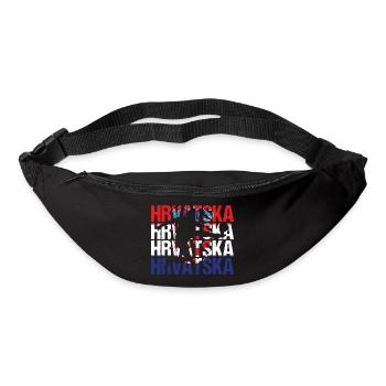 Hrvatska Kroatien Fußball - Gürteltasche - Schwarz - Vorne