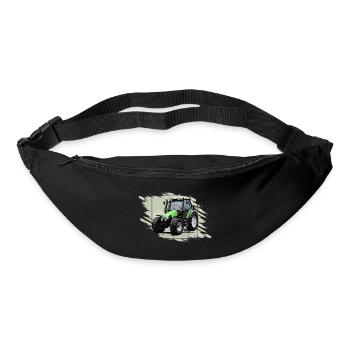 Kleiner grüner Traktor - Gürteltasche - Schwarz - Vorne
