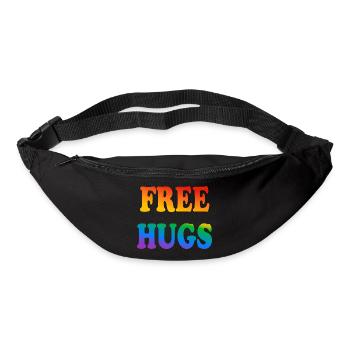 Free Hugs LGBTQ Pride - Bum bag - black - Front