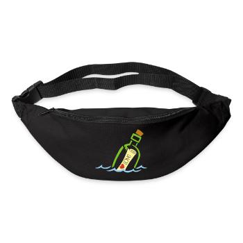 A bottle in the sea - Bum bag - black - Front