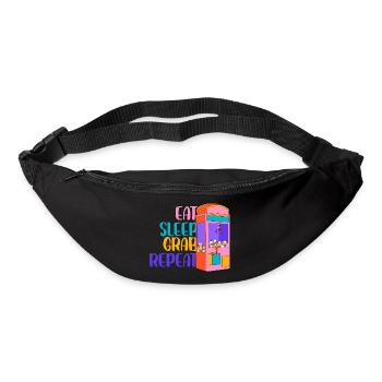 Eat Sleep Grab Repeat Claw Crane Machine - Bum bag - black - Front