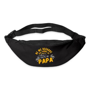 Ne Me Regarde Pas Comme ça -Humour Bébé - Sac banane - noir - Devant