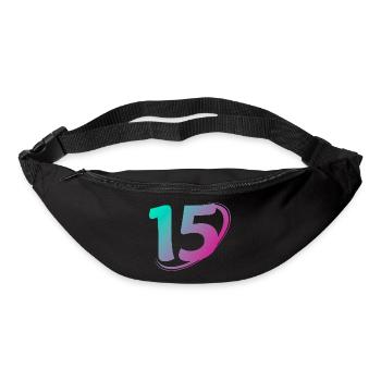 Nummer 15 mehrfarbig - Gürteltasche - Schwarz - Vorne
