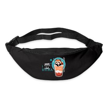 i love Boba - Bum bag - black - Front