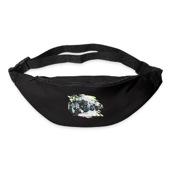 Old tractors - Bum bag - black - Front