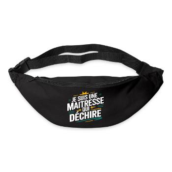 Je suis une maîtresse qui déchire - Sac banane - noir - Devant