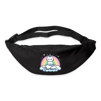 Barbara Name Vorname Einhornkatze - Gürteltasche - Schwarz - Vorne