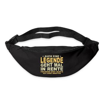 Even a legend retires gift retirement - Bum bag - black - Front