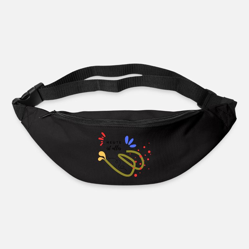 Heute ist alles - Gürteltasche - Schwarz