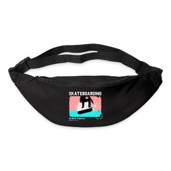 Skateboarding Skate Skater Skateboard Sk8 Vintage - Gürteltasche - Schwarz - Vorne