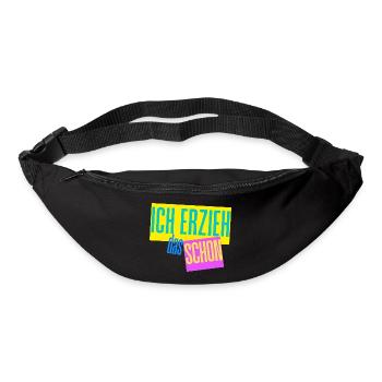 Ich erzieh das schon Erzieher Mama Papa Motiv - Gürteltasche - Schwarz - Vorne