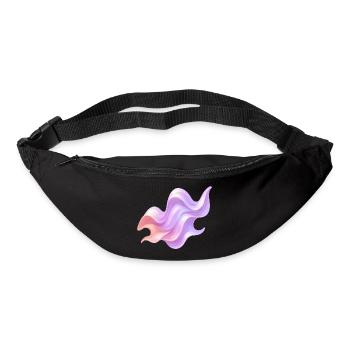 Ondes liquides - Sac banane - noir - Devant