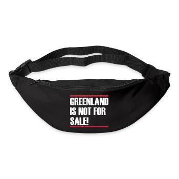 Greenland Is Not For Sale - Gürteltasche - Schwarz - Vorne