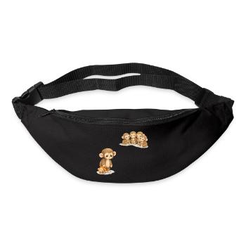 Baby Monkey Punch - Viral Sad Monkey - Bum bag - black - Front