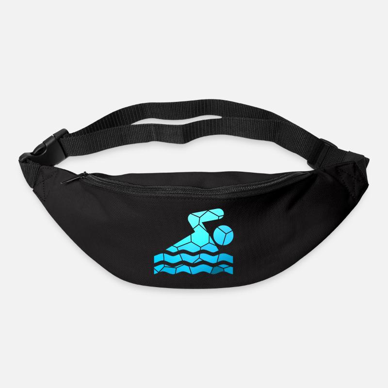 Schwimmerin - Gürteltasche - Schwarz