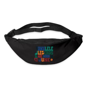 Ukulele Legends are born in June - Gürteltasche - Schwarz - Vorne