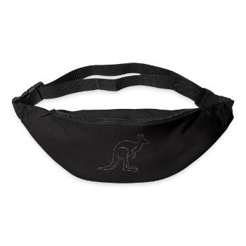 Kangaroo Kangaroo exotic animals Australia - Bum bag - black - Front